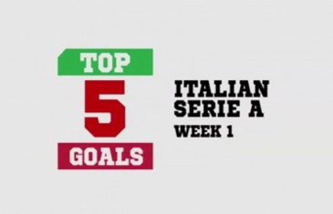 5 ประตูสุดสวยในศึกเซเรีย อาสัปดาห์ที่ 1 Top 5 Goals Italian Serie A – Week 1