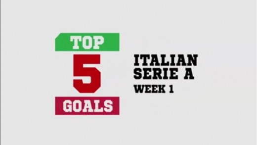 Top 5 Goals Italian Serie A - Week 1