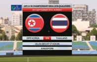 คลิปไฮไลท์ยู-16 ชิงแชมป์เอเชีย ทีมชาติไทย 0-2 เกาหลีเหนือ Thailand 0-2 North Korea