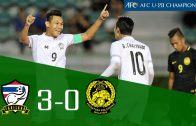 คลิปไฮไลท์ฟุตบอลชิงแชมป์เอเชีย U23 ทีมชาติไทย 3-0 มาเลเซีย Thailand 3-0 Malaysia