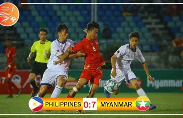 คลิปไฮไลท์ชิงแชมป์อาเซียน U-18 2017 ฟิลิปปินส์ 0-7 เมียนมาร์ Philippines 0–7 Myanmar