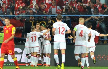 คลิปไฮไลท์บอลโลก 2018 รอบคัดเลือก มอนเตเนโกร 0-1 เดนมาร์ก Montenegro 0-1 Denmark