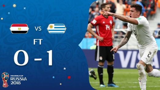 คลิปไฮไลท์ฟุตบอลโลก 2018 อียิปต์ 0-1 อุรุกวัย Egypt 0-1 Uruguay