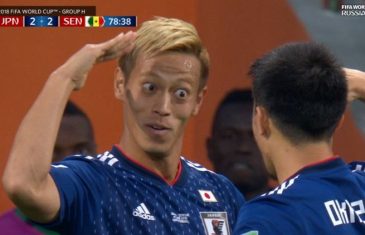 Goal!!! ชมจังหวะ เคซึเกะ ฮอนดะ สำรองลงมาซัดประตูให้ ญี่ปุ่นตามตีเสมอเซเนกัล 2-2