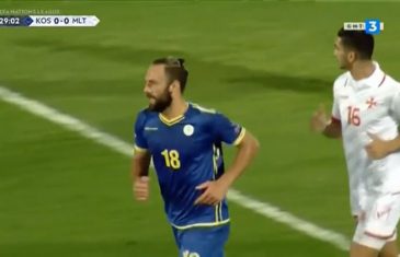 คลิปไฮไลท์ฟุตบอลยูฟ่า เนชันส์ ลีก คอซอวอ 3-1 มอลต้า Kosovo 3-1 Malta