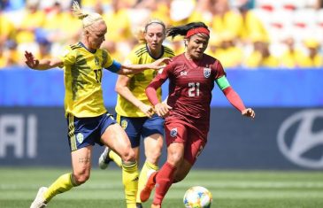 คลิปไฮไลท์ฟุตบอลหญิง ชิงแชมป์โลก 2019 สวีเดน 5-1 ทีมชาติไทย Sweden (w) 5-1 Thailand (w)