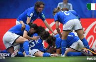 คลิปไฮไลท์ฟุตบอลหญิง ชิงแชมป์โลก 2019 ออสเตรเลีย 1-2 อิตาลี Australia (w) 1-2 Italy (w)