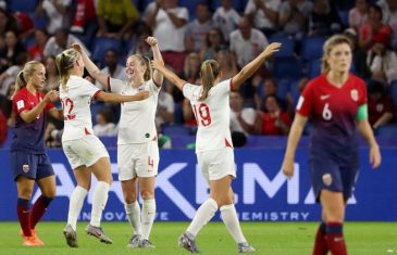 คลิปไฮไลท์ฟุตบอลหญิง ชิงแชมป์โลก 2019 นอร์เวย์ 0-3 อังกฤษ Norway (w) 0-3 England (w)