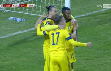 คลิปไฮไลท์ฟุตบอลโลก 2022 รอบคัดเลือก คอซอวอ 0-3 สวีเดน Kosovo 0-3 Sweden