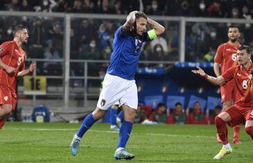 คลิปไฮไลท์ฟุตบอลโลก 2022 รอบเพลย์ออฟ อิตาลี 0-1 มาซิโดเนีย Italy 0-1 North Macedonia